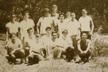Black-and-white photo of CTAHR students